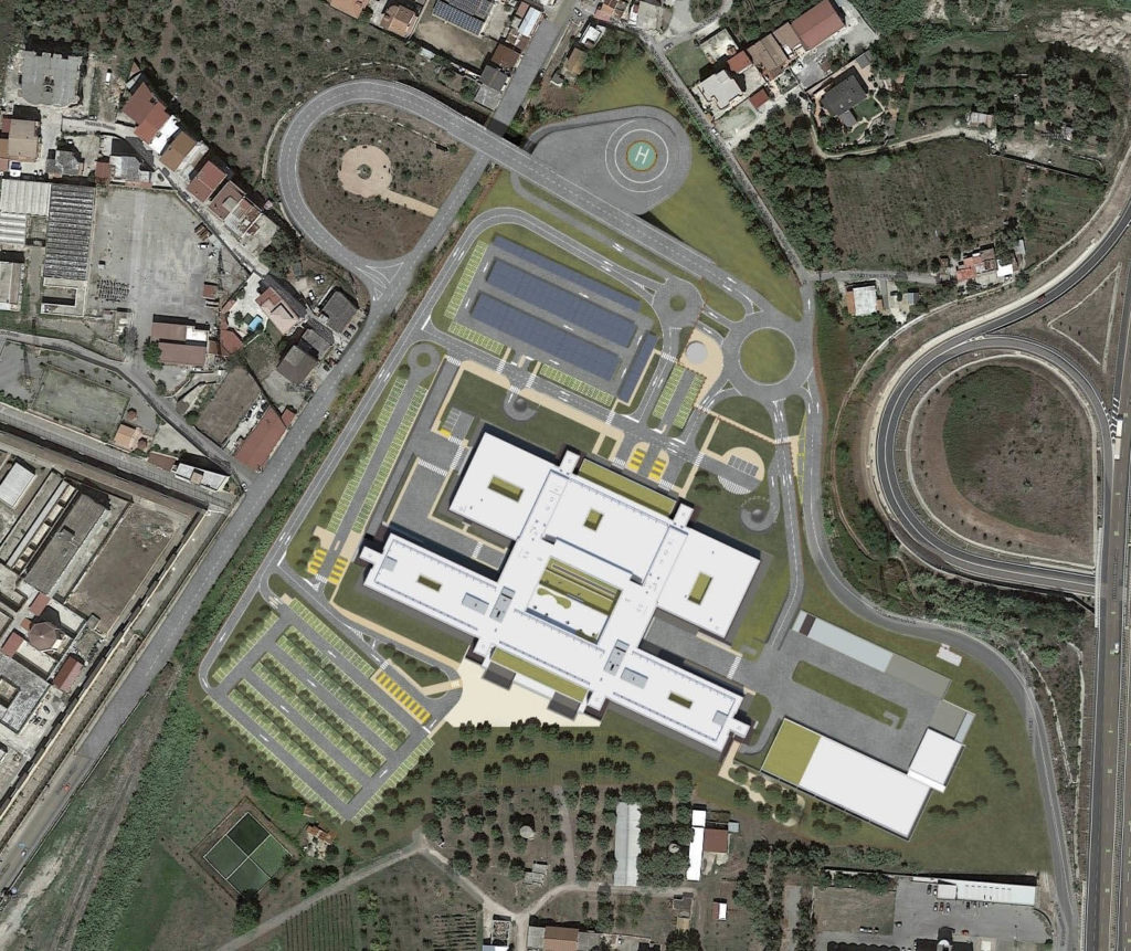 Nuovo Ospedale visto dall'alto